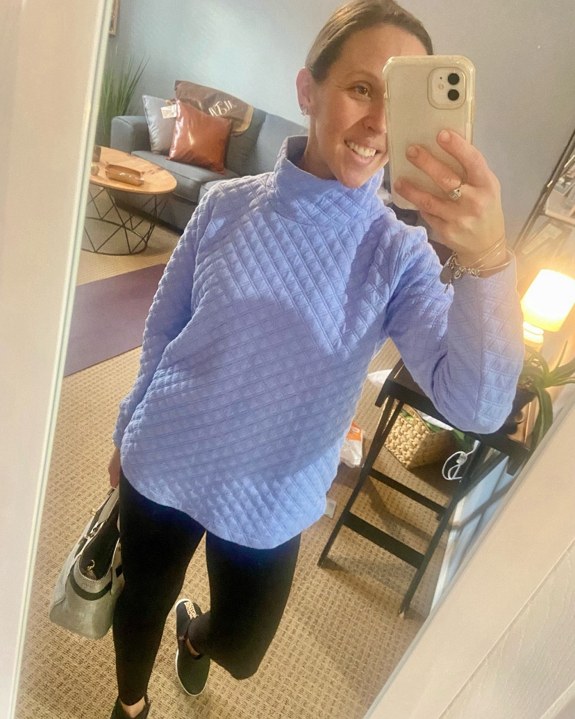 Fall Outfit - mockneck pullover- ON SALE - more colors available.  This is great in the fall and winter will mules and jeans or leggings and tennis shoes - so versatile! 

#jcrewfactory #jcrewsale #salefinds #pullover #quilted #athleisure #LTKTravel #LTKSeasonal #LTKOver40 

#LTKFindsUnder50 #LTKStyleTip #LTKSaleAlert