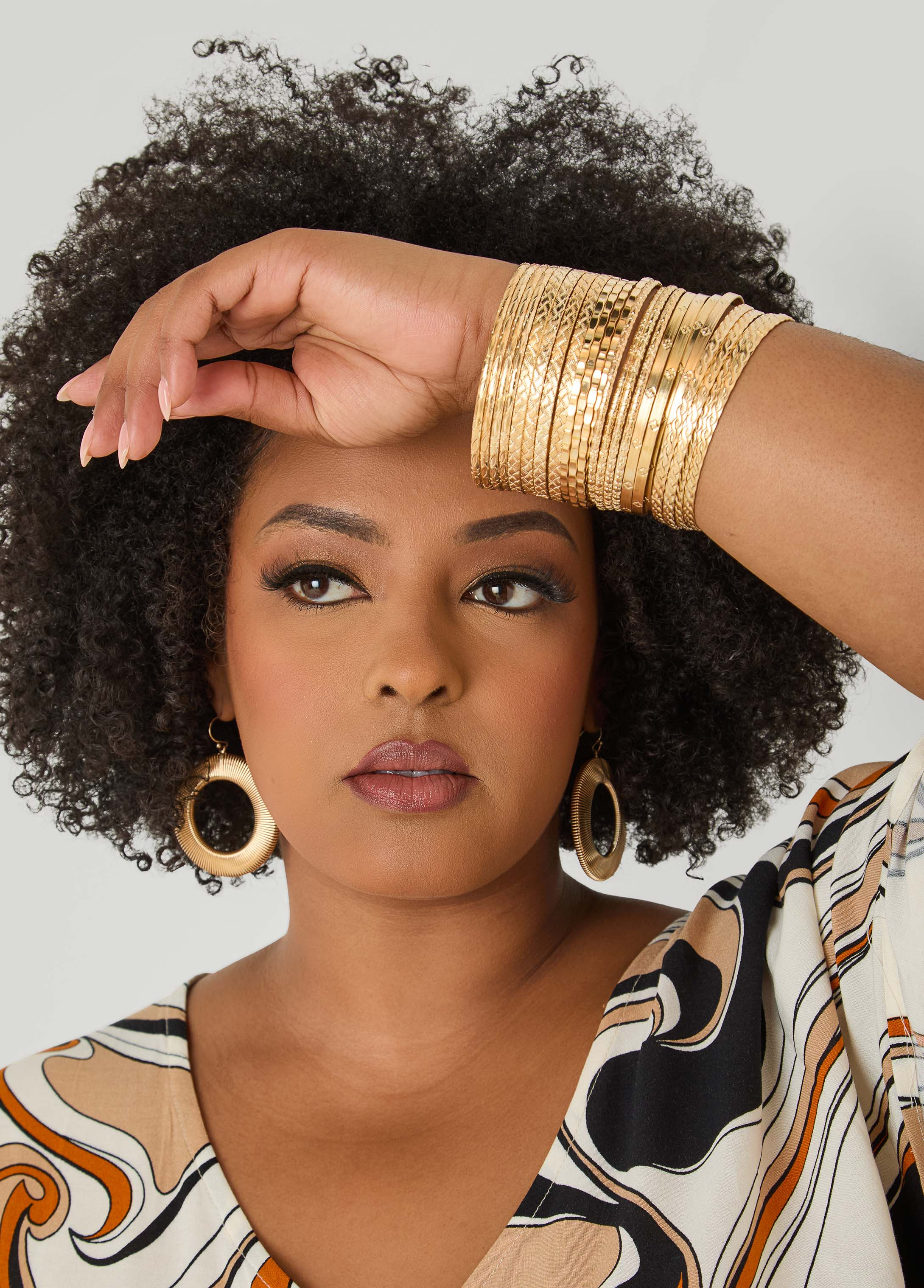 Set Of 24 Gold Tone Bangles | Ashley Stewart