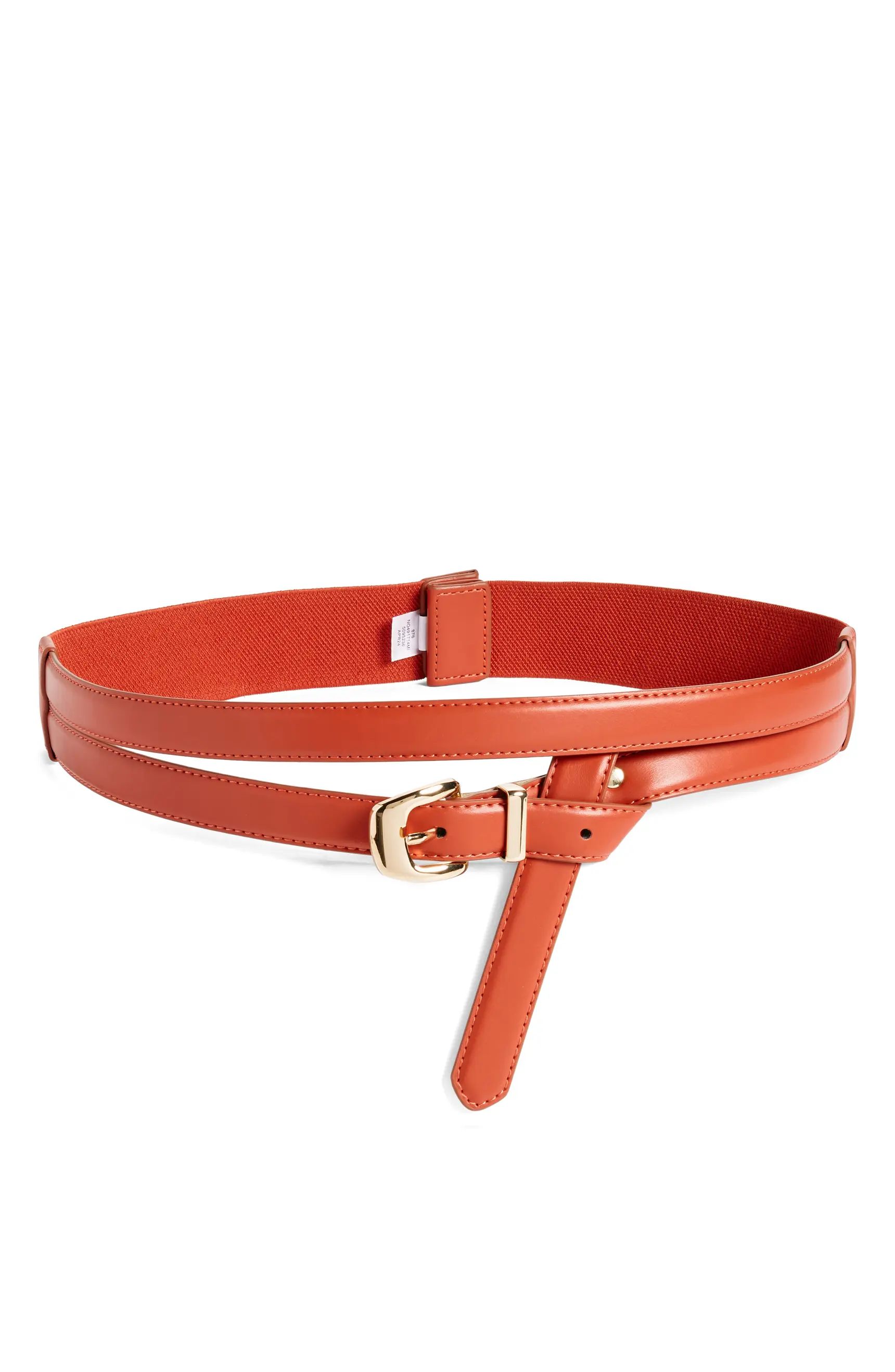 Cora Double Strap Faux Leather Belt | Nordstrom