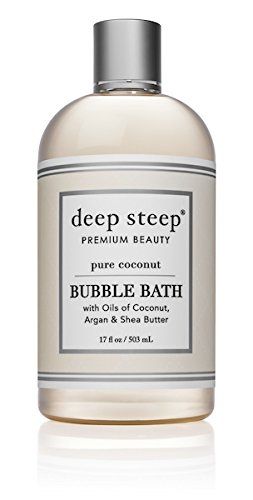 Deep Steep Bubble Bath, Coconut Oil, 17 Ounces (17 Ounce, Pure Coconut) | Amazon (US)