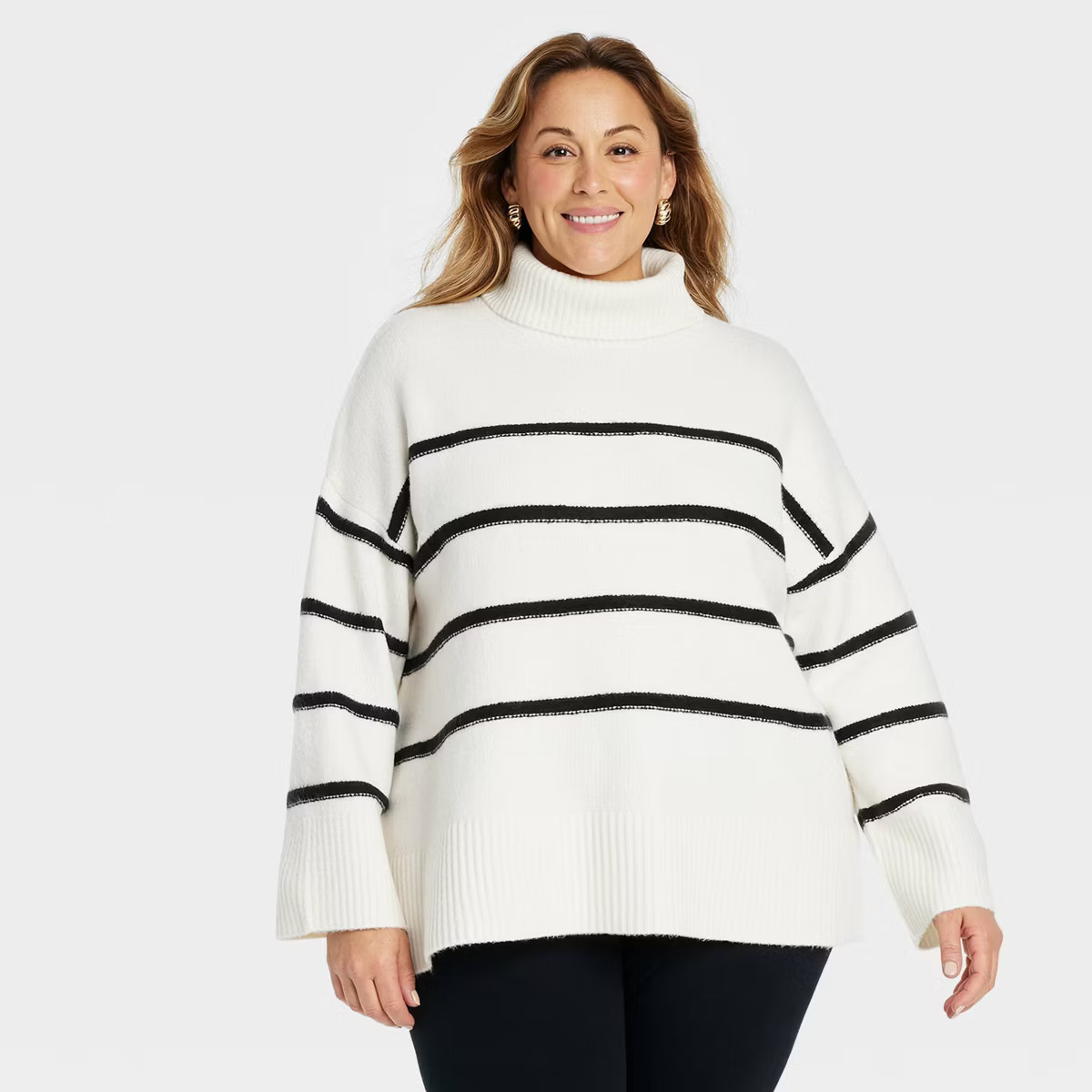 Women's Cozy Knit Turtleneck Pullover Sweater - Ava & Viv™ | Target