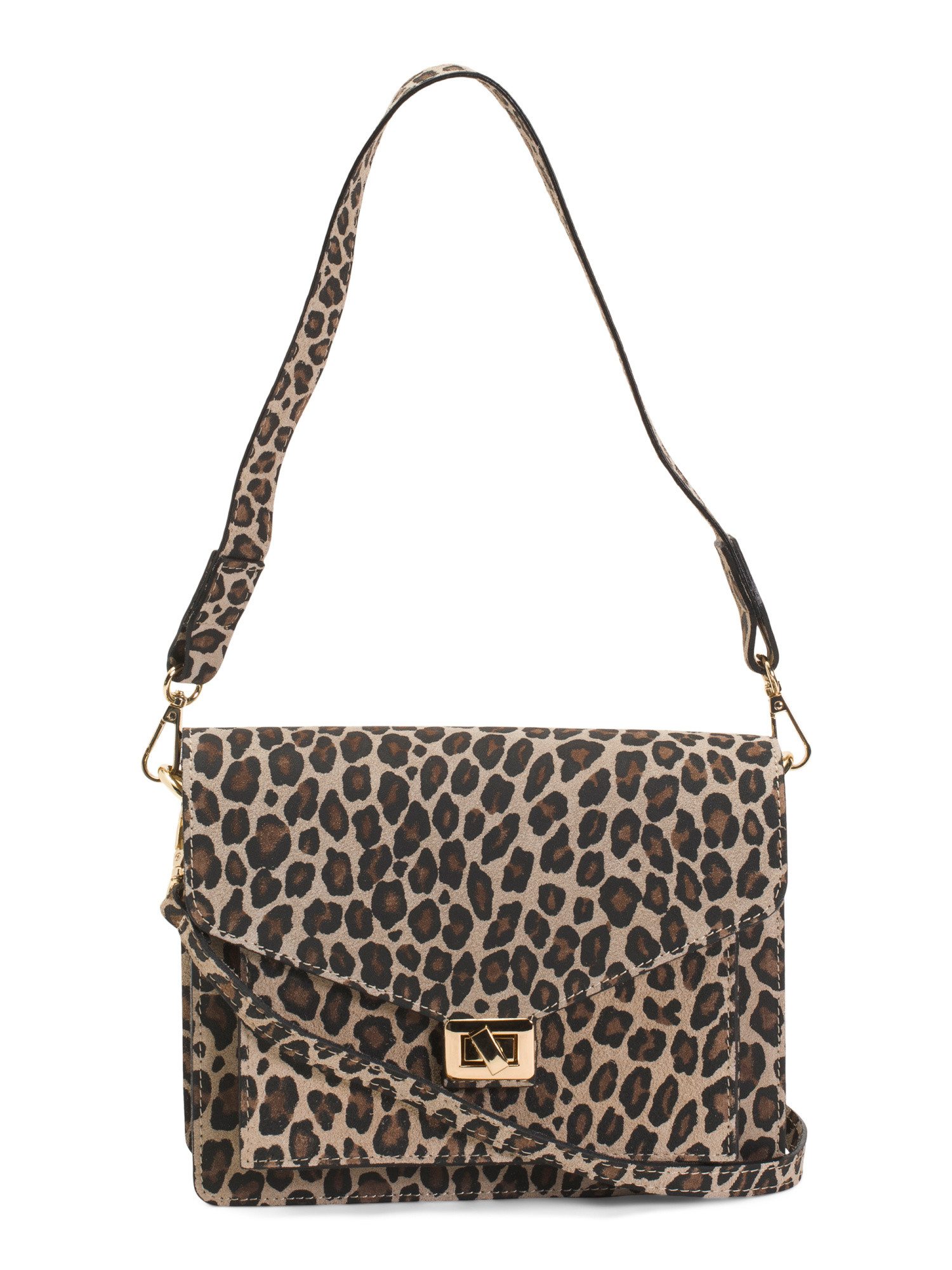 Made In Italy Suede Animalier Crossbody | TJ Maxx