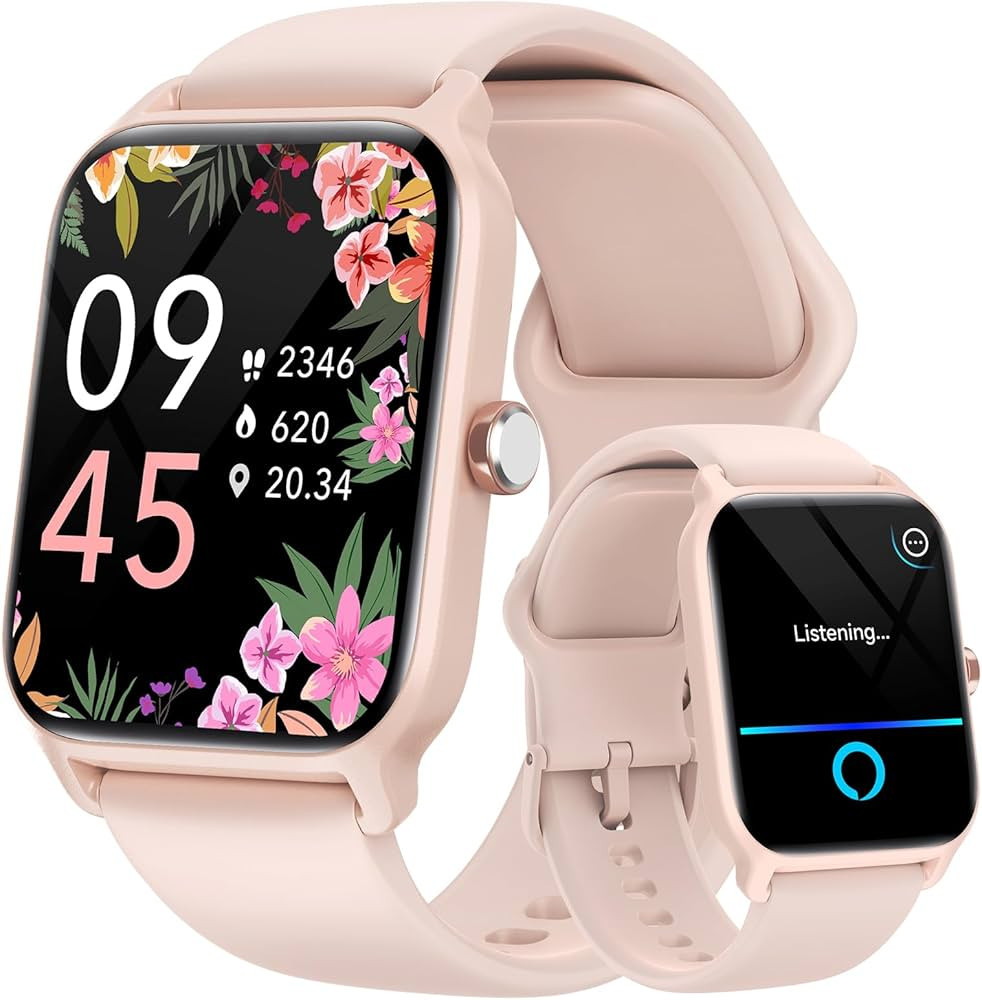 Fitpolo Smart Watch for Women Android & iPhone, Alexa Built-in [1.8" HD Screen] IP68 Waterproof F... | Amazon (US)