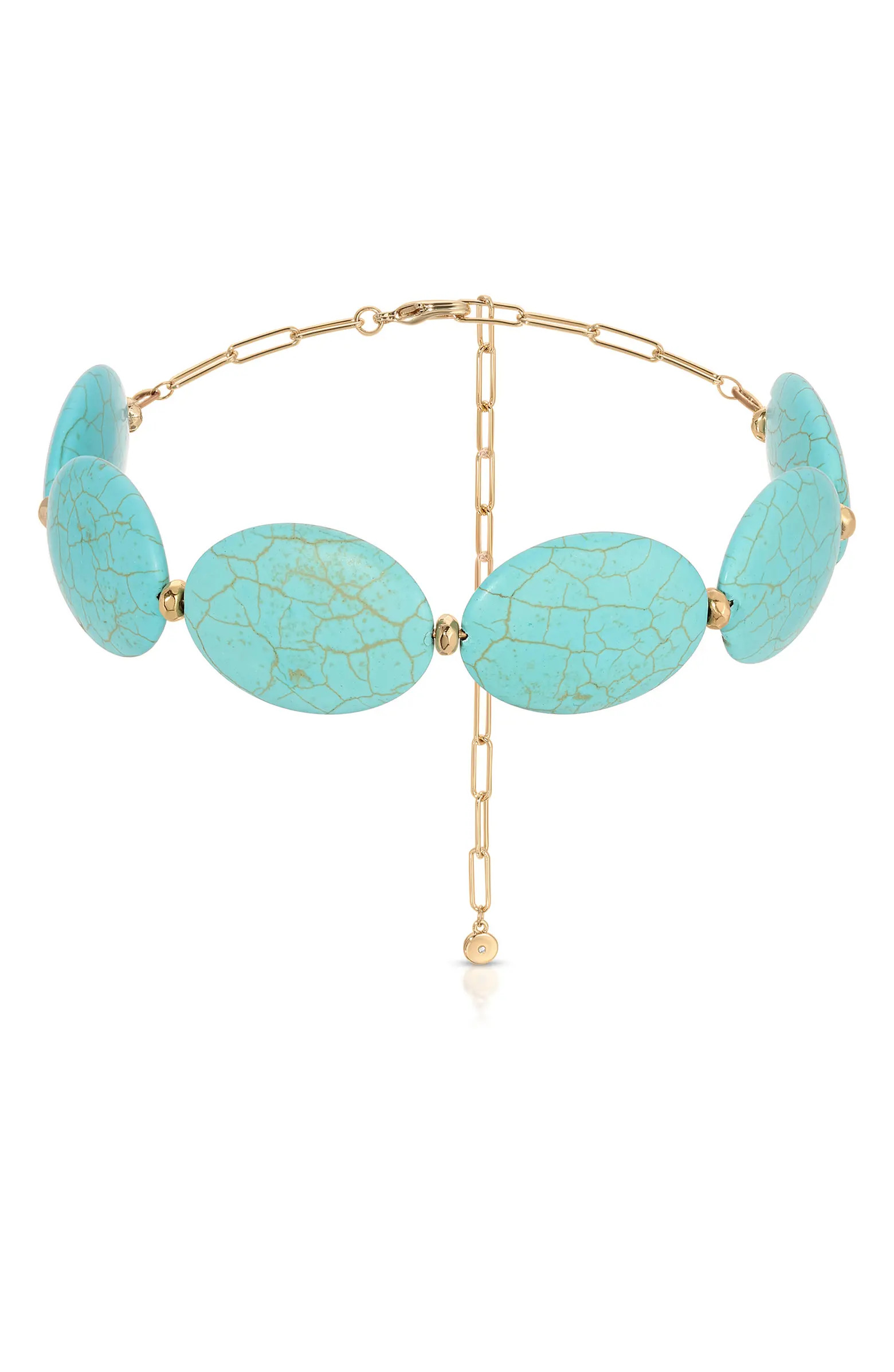 Ettika Turquoise Station Statement Necklace | Nordstrom | Nordstrom