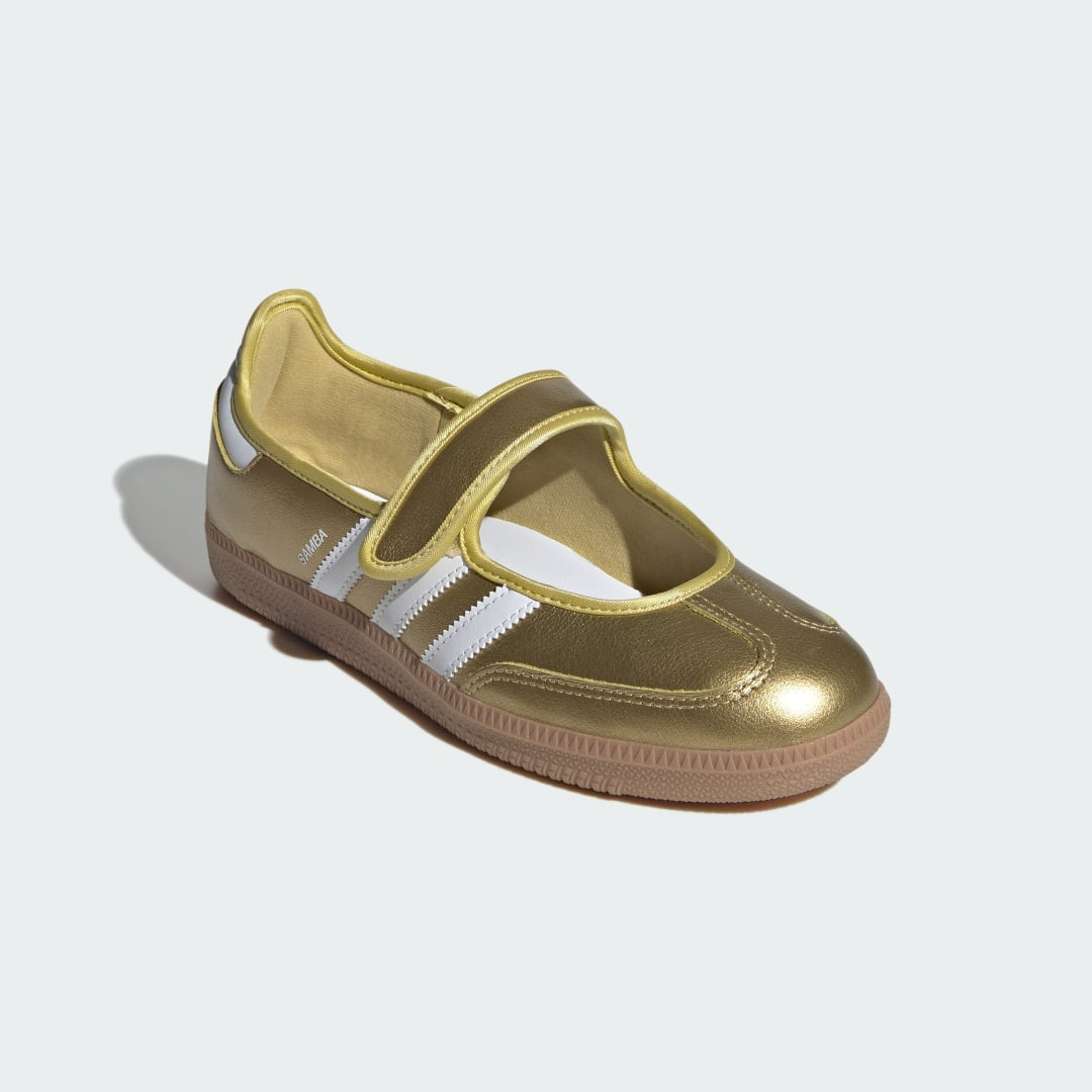 adidas Samba Jane Shoes Gold Metallic 7.5 - Womens Originals Shoes | adidas (US)