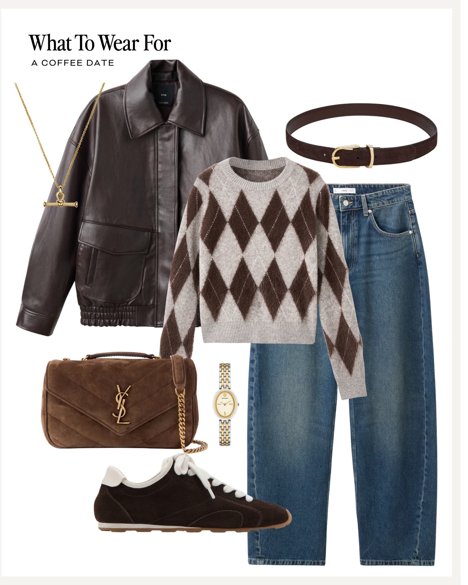 Autumn outfit inspo

Mango new in / barrel jeans / diamond print knit / brown leather jacket / suede trainers 

#LTKuk #LTKautumn