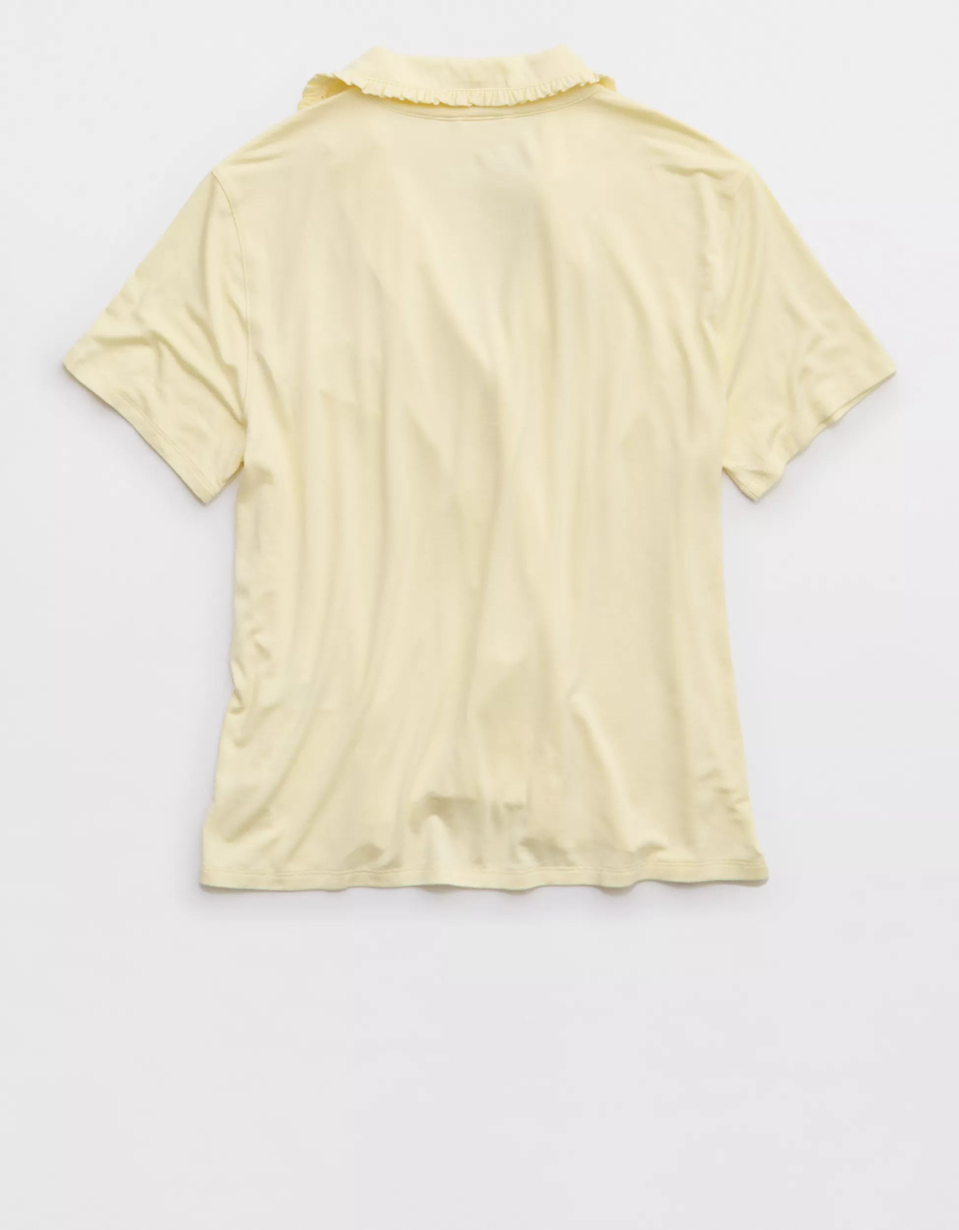 Aerie Real Soft® Ruffle Pajama Shirt | American Eagle Outfitters (US & CA)
