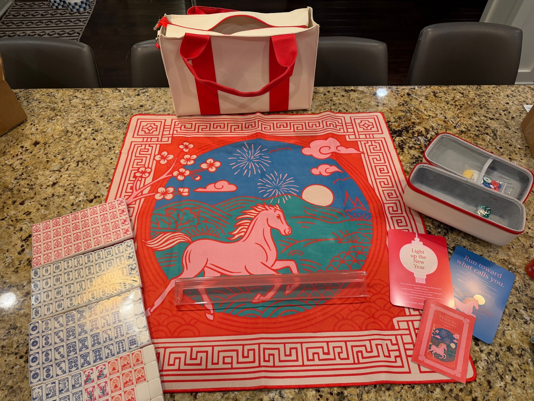 Year of the Horse Mahjong set from Sam’s Club 
