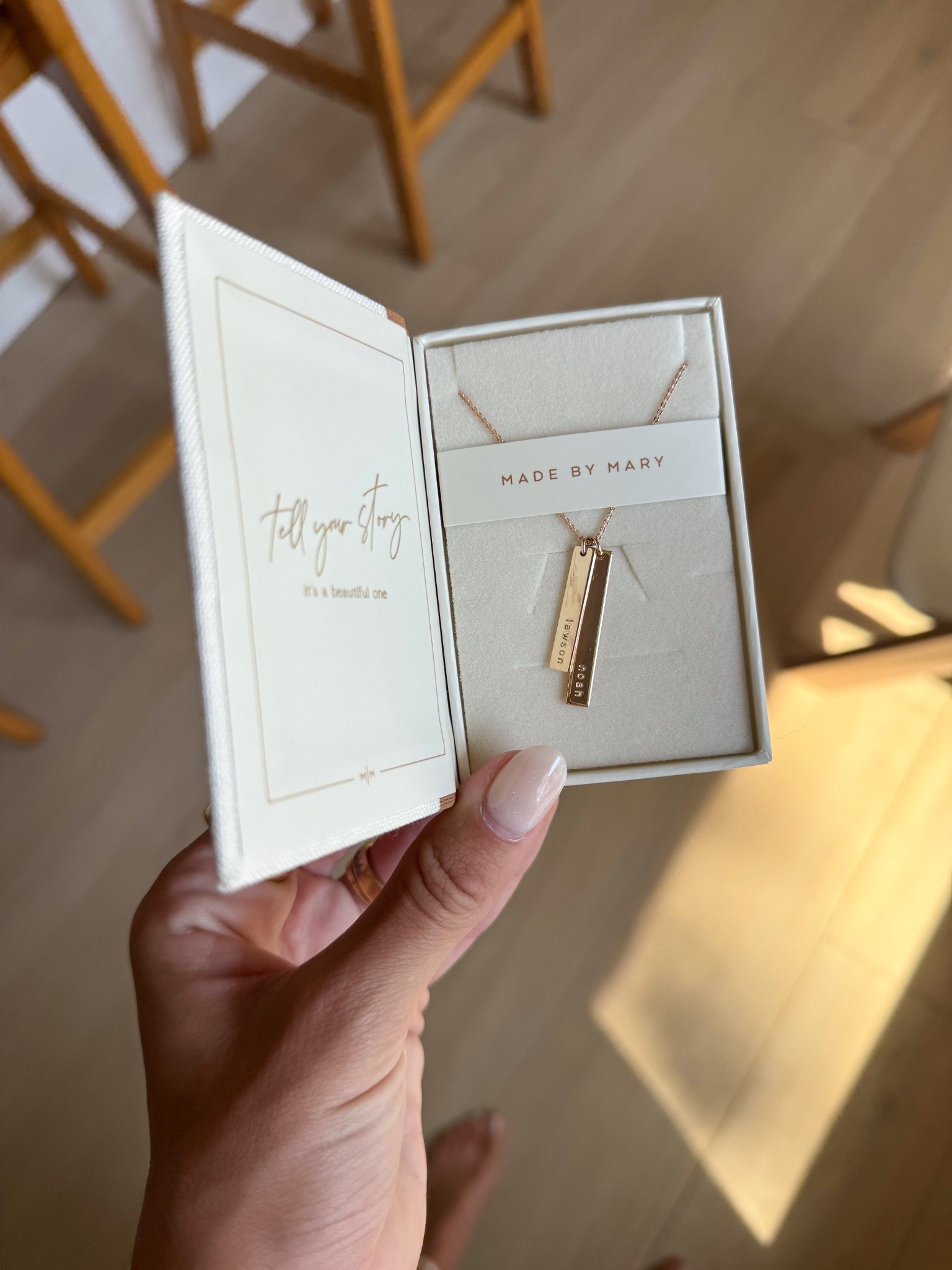 Use code MAMAMM for a discount 🤍✨

This Ray Bar Necklace from Made By Mary is one of those pieces that feels so personal and special ✨ You can customize it with names, dates, or something meaningful—such a beautiful way to keep your people close

I love how simple and timeless it is… perfect for everyday wear or layering 🤍 also the sweetest gift idea

Linked it here 👇

#LTKmomlife #LTKselfcare #LTKSeasonal
