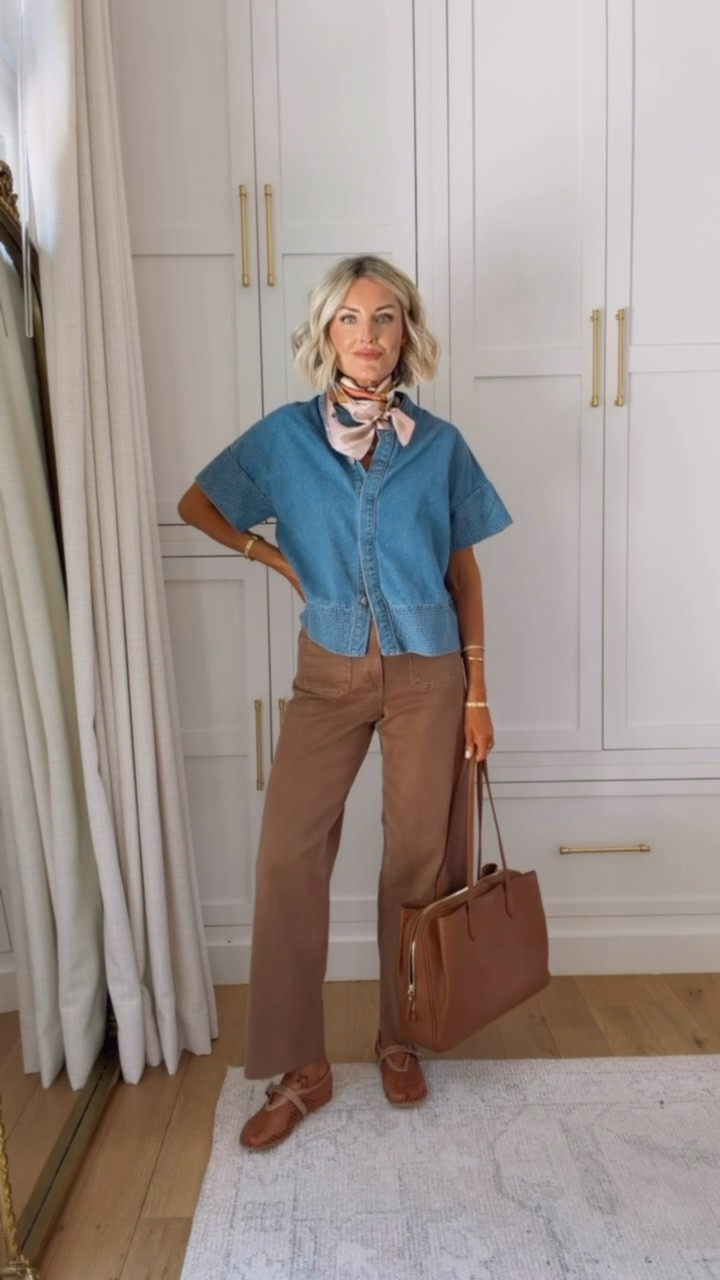 Can’t go wrong with a good denim top and colored bottoms! Love the way this looks together! Wearing XS/4

Loverly grey, Amazon fashion, Target barrel jeans, denim collared button downs, women’s outfit ideas, affordable fashion

#LTKSeasonal