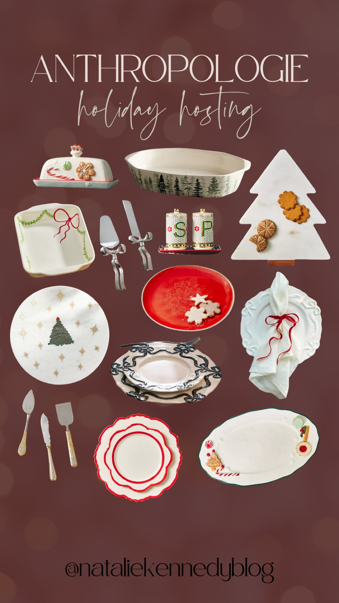 Holiday hosting with Anthropologie! Some of the cutest dinner plates and serving dishes 