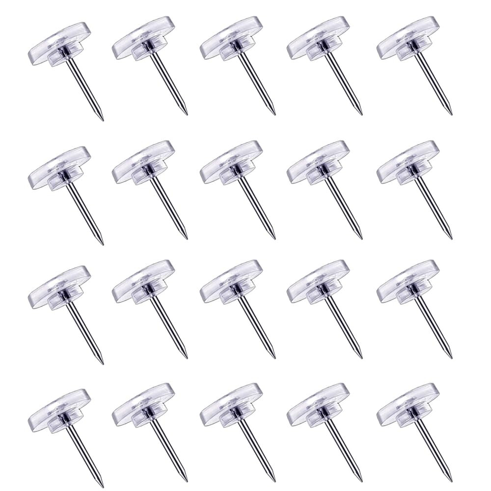 Clear Push Pins - 150Pcs Drawing Pins, Thumb Tacks for Cork, Notice and Bulletin Boards - Perfect... | Amazon (UK)