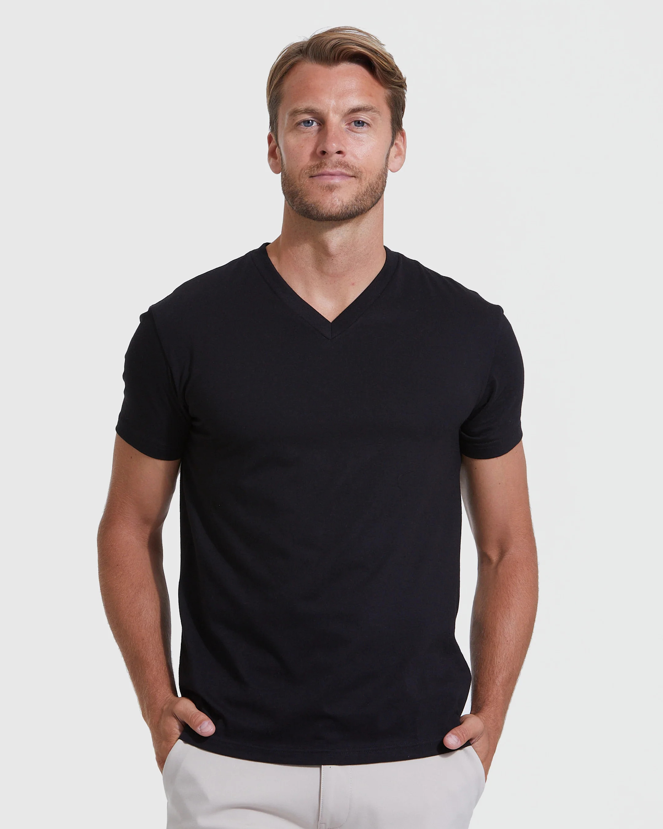 Black V-Neck T-Shirt | True Classic