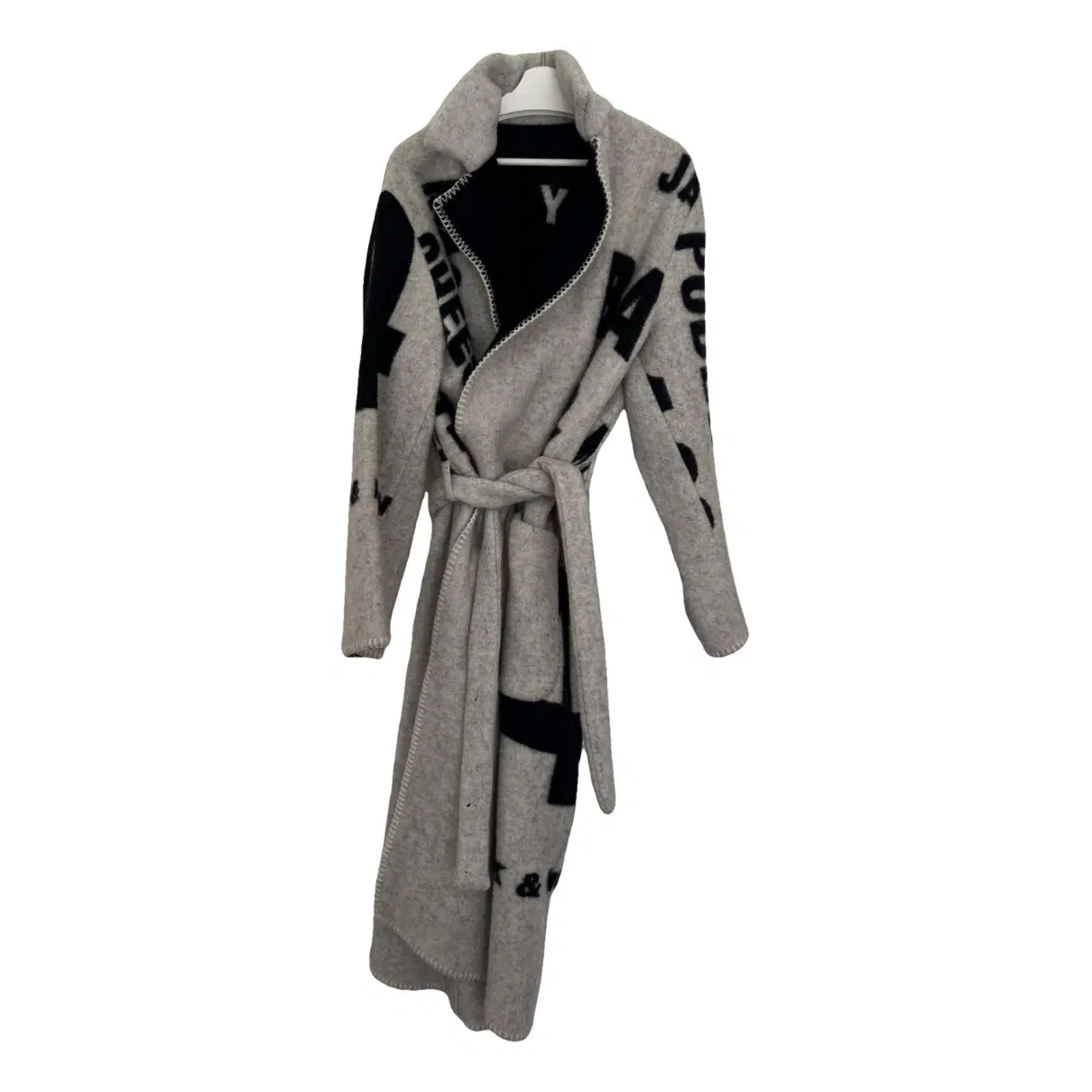 Wool coat Celine Grey size 42 FR in Wool - 48594931 | Vestiaire Collective (Global)