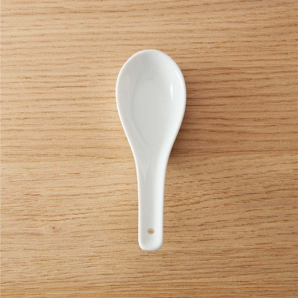 porcelain individual spoon | CB2