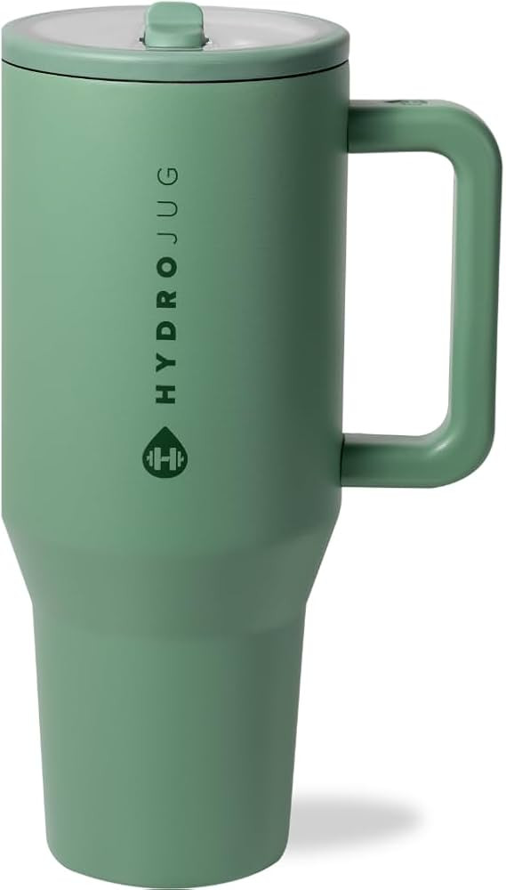 HydroJug Traveler - 40 oz Water Bottle with Handle & Flip Straw - Fits in Cup Holder, Leak Resist... | Amazon (US)