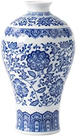 Blue and White Vase, Blue Vases Home Décor, Chinoiserie Vase, Blue and White Porcelain, Ceramic ... | Amazon (US)