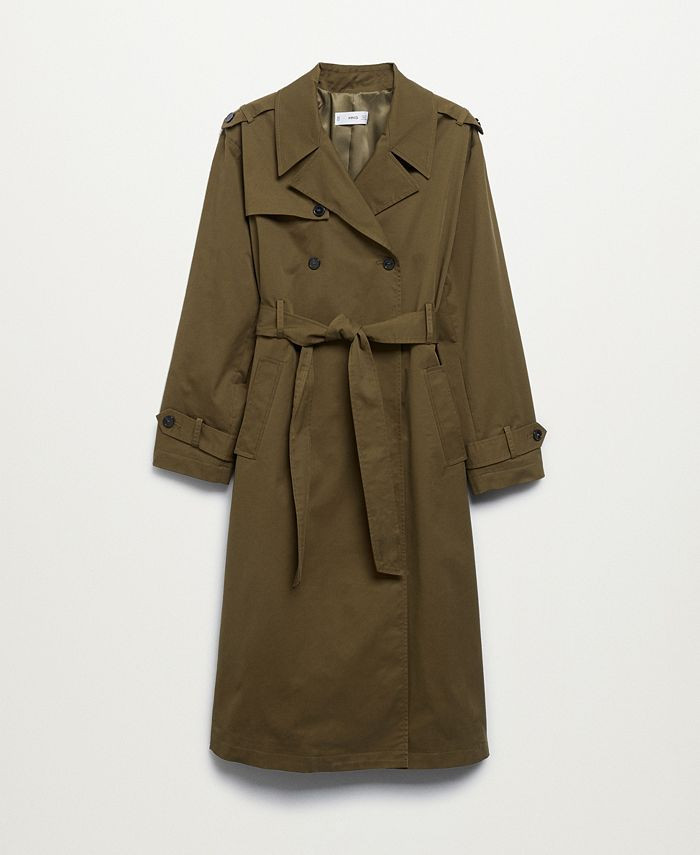 MANGO Women's Classic Cotton Trench Coat & Reviews - Coats & Jackets - Women - Macy's | Macys (US)