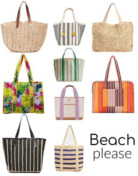 It is beach bag season. Love these ones for all the fun details like scallops, crochet, stripes and colour! 

#LTKsummer #LTKbag #LTKswimwear