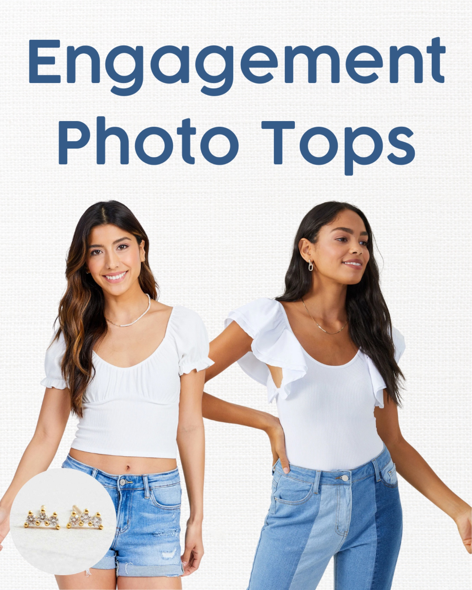 Engagement Photoshoot shirts for a casual bride off duty look 🤍💍 

#LTKunder50 #LTKwedding #LTKstyletip