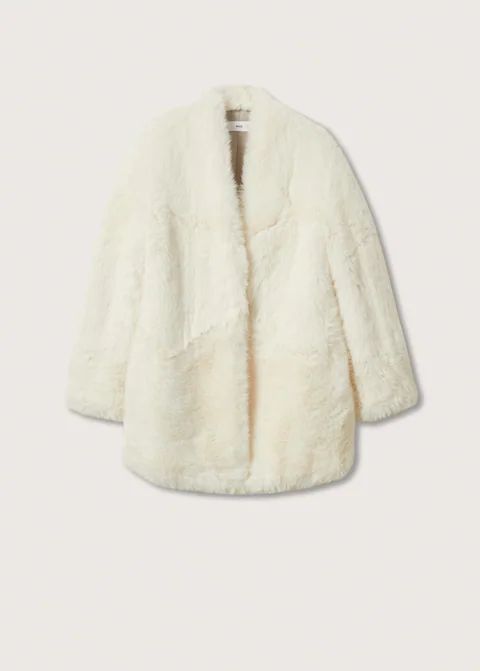 Oversize faux-fur coat | MANGO (US)