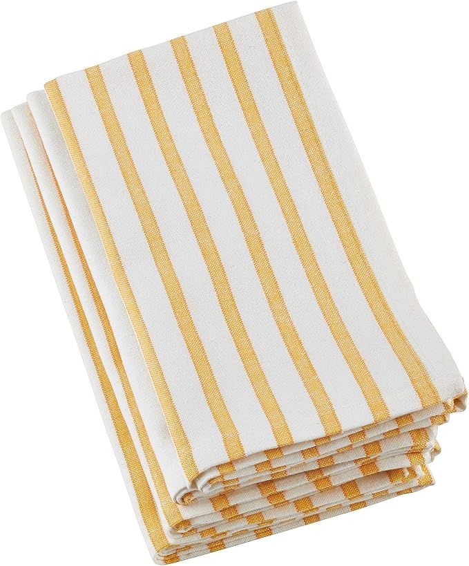 SARO LIFESTYLE 519.Y20S Multi Ligne Collection Striped Design Cotton Table Napkins (Set of 4), 20... | Amazon (US)