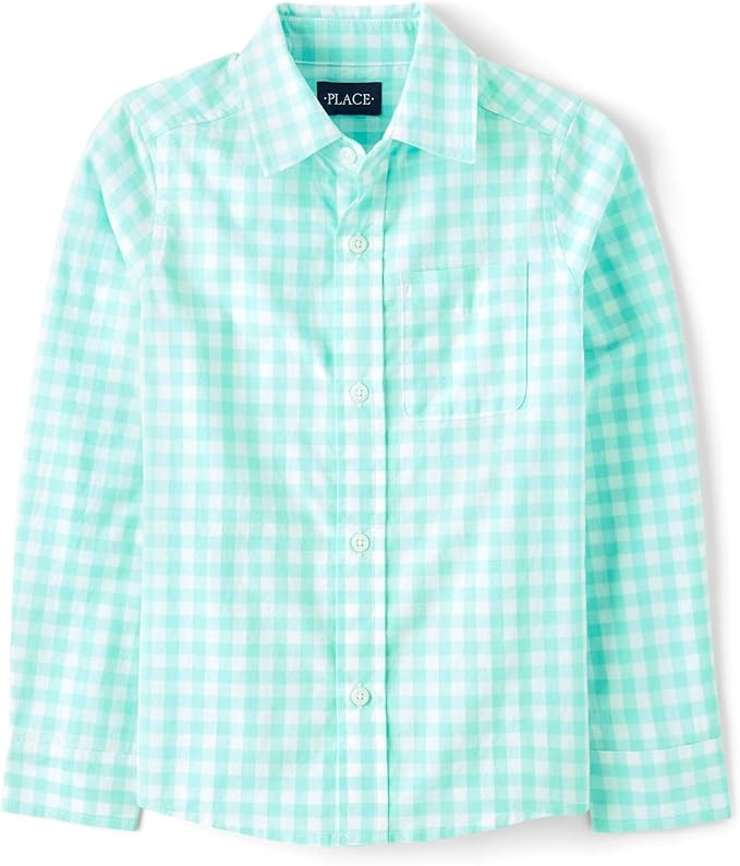 The Children's Place Boys Long Sleeve Button Down Shirts | Amazon (US)