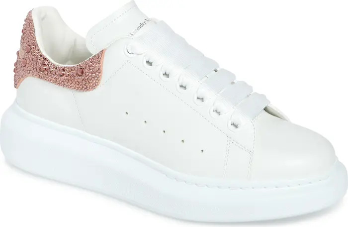 Oversized Crystal Embellished Sneaker (Women) | Nordstrom