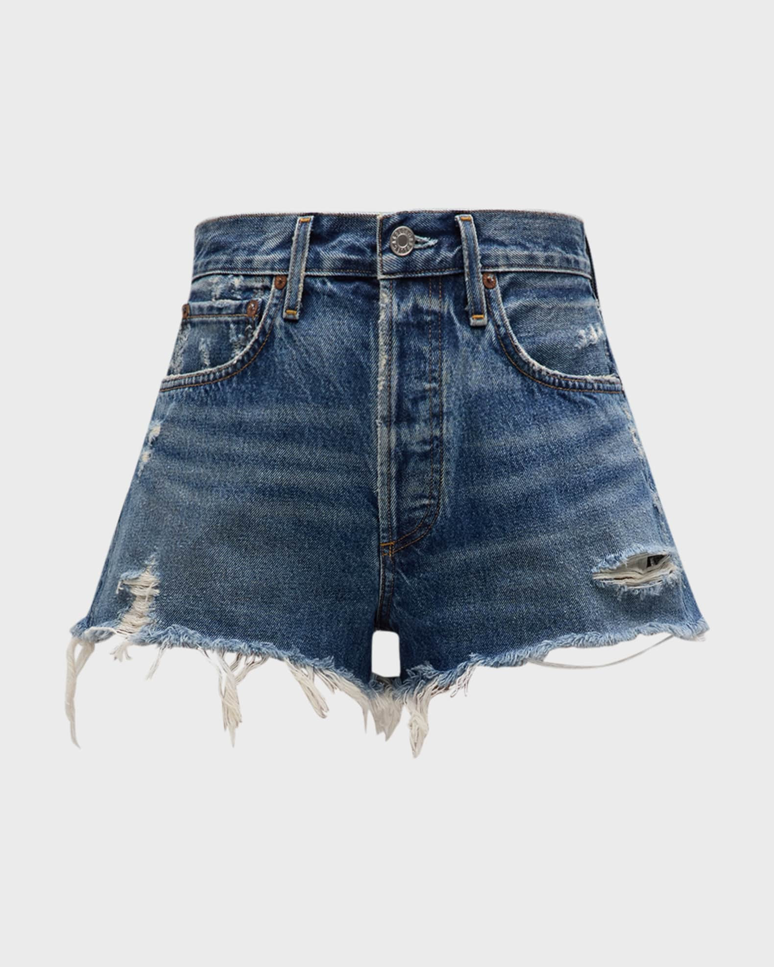 Parker Distressed Denim Shorts | Neiman Marcus