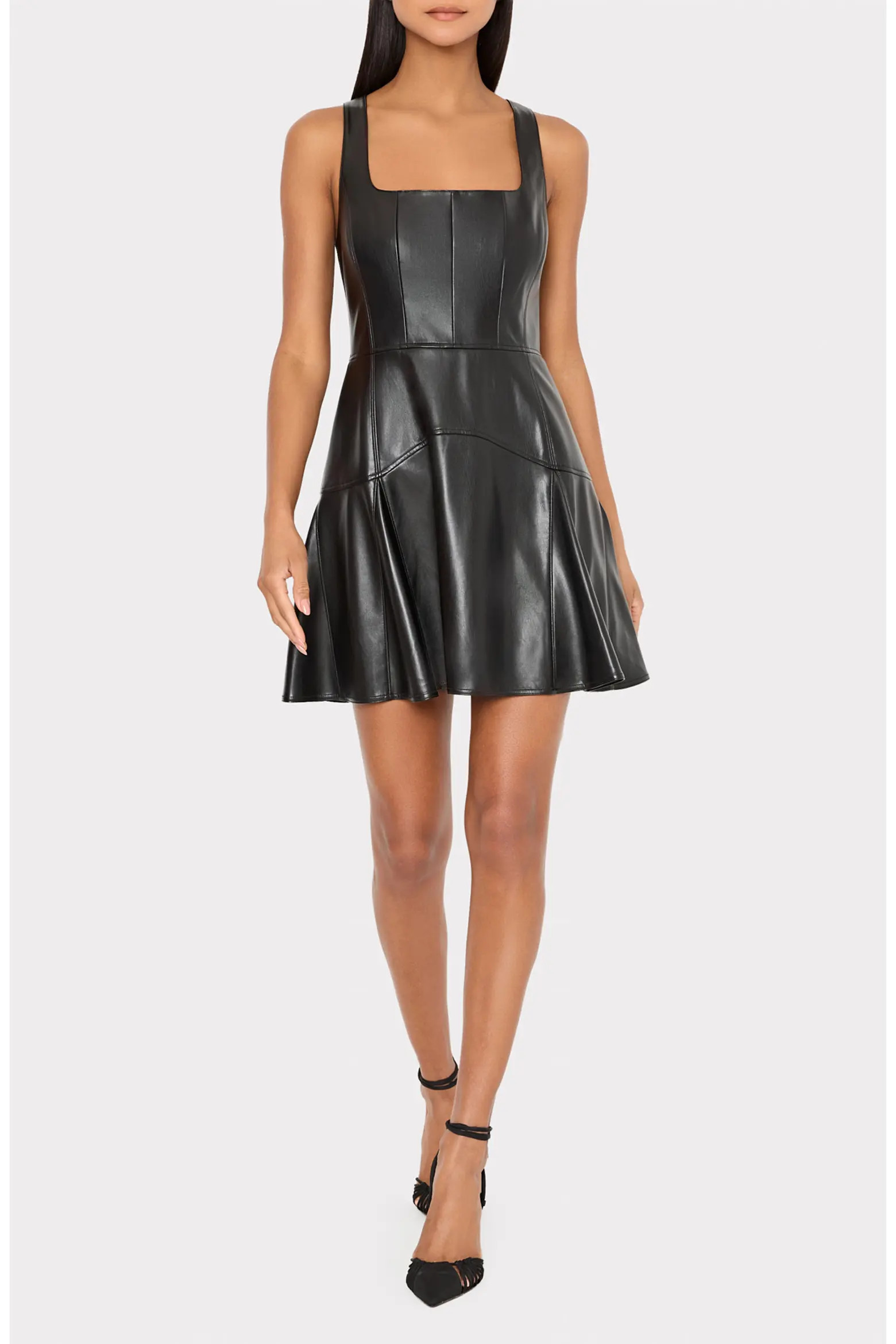 Milly Faux Leather Minidress (Women) | Nordstrom | Nordstrom