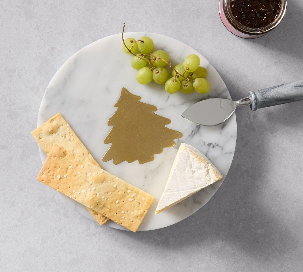 Marble Tree Inlay Round Cheese Board | Pottery Barn (US)