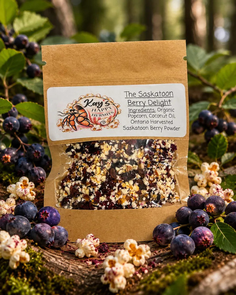 The Saskatoon Berry Delight - Popcorn Treat for Hermit Crabs | Etsy (Global)