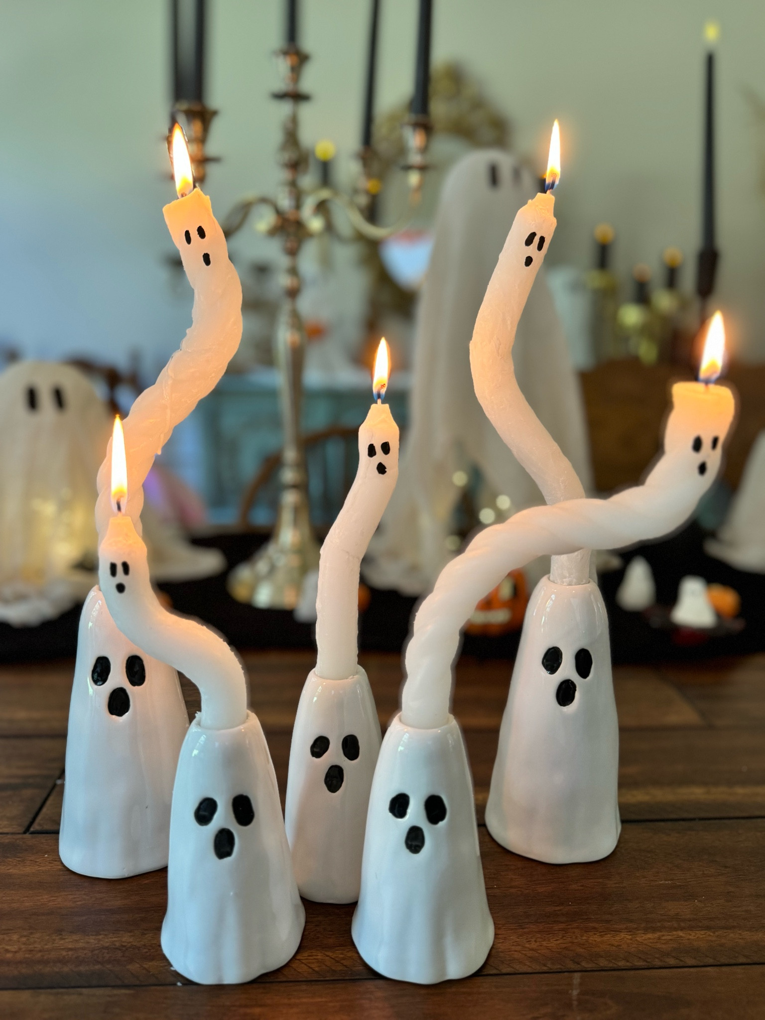 Ghost candles / ghost candle holder / tapered candles DIY

#LTKFallSale #LTKSeasonal #LTKHome