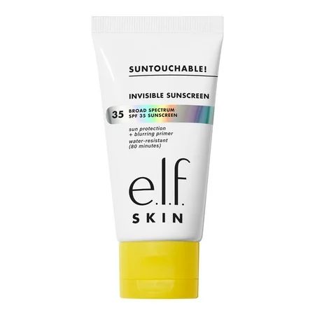 E.L.F. Skin Suntouchable! Invisible Spf 35 Lightweight Gel-Based Sunscreen For A Smooth Complexio... | Walmart (US)