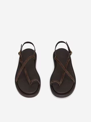 Leather Strap Sandals – Brown – Women – ARKET GB | Arket UK