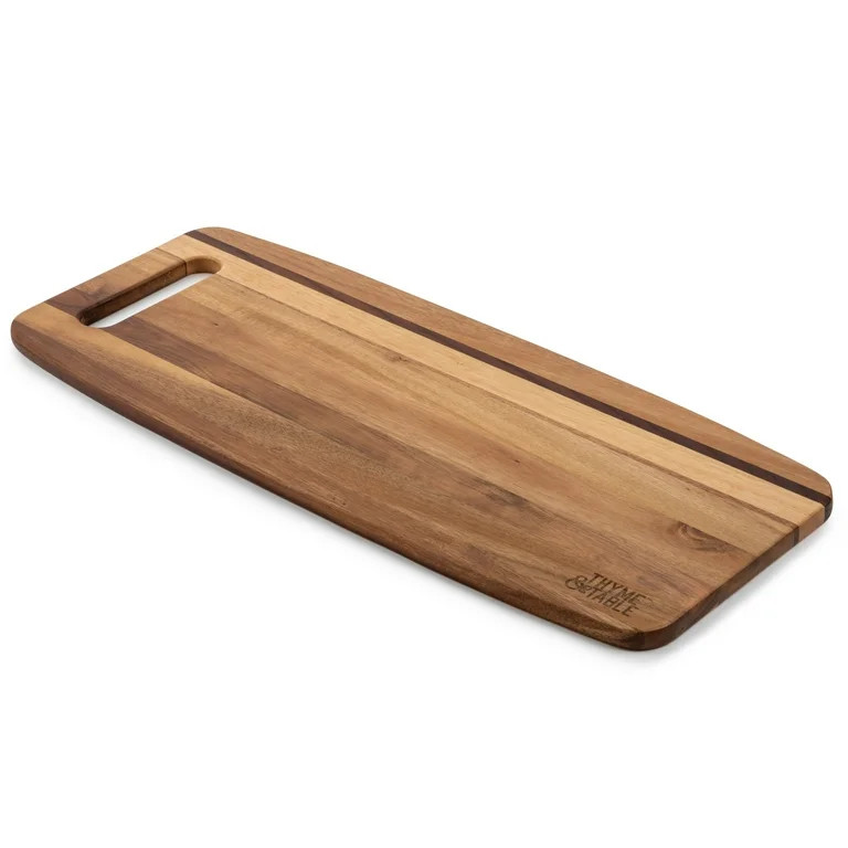 Thyme & Table 10" Inch by 20" Inch Acacia Wood Serve Board | Walmart (US)