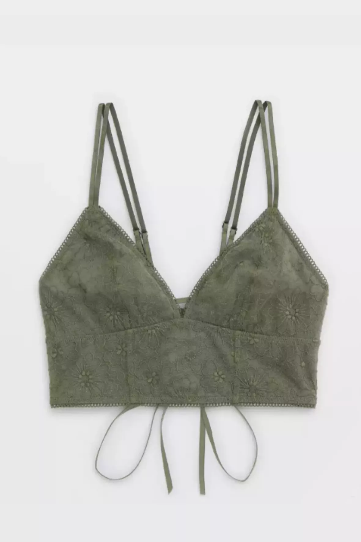 Aerie Embroidery Longline Bralette curated on LTK