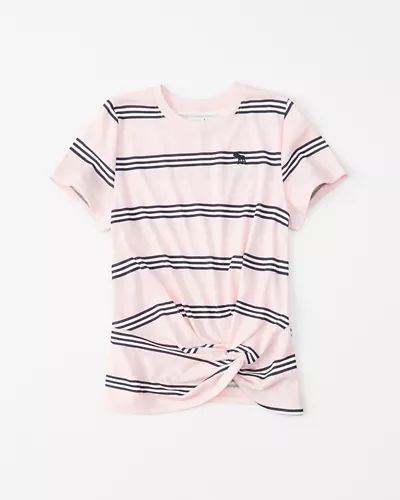knot-front tee | Abercrombie & Fitch US & UK