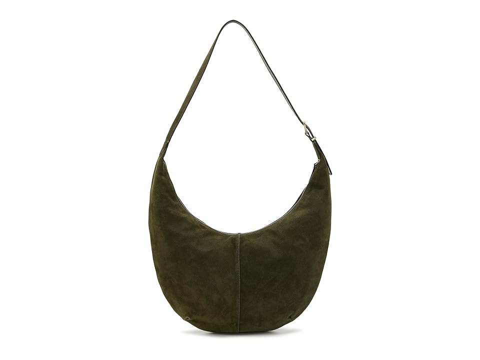 Madewell Suede Essentials Curve Shoulder Bag Shoulder Women's Handbags Loden, Leather | Zappos