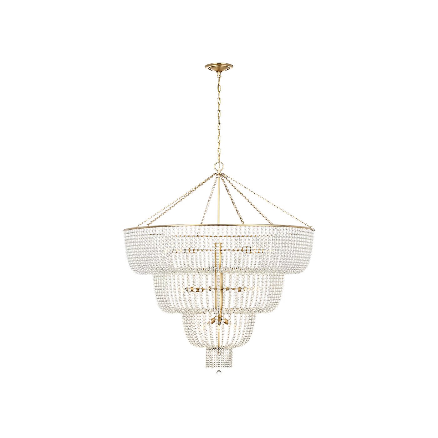 Jacqueline 46" Basket Chandelier | Visual Comfort
