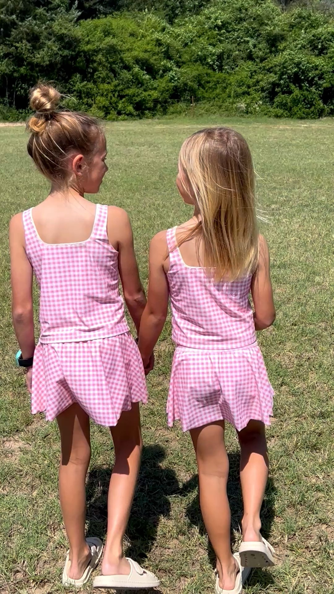 We love these cute gingham athletic sets! We don’t do crop tops so I sized up one size in the tops.

#LTKKids