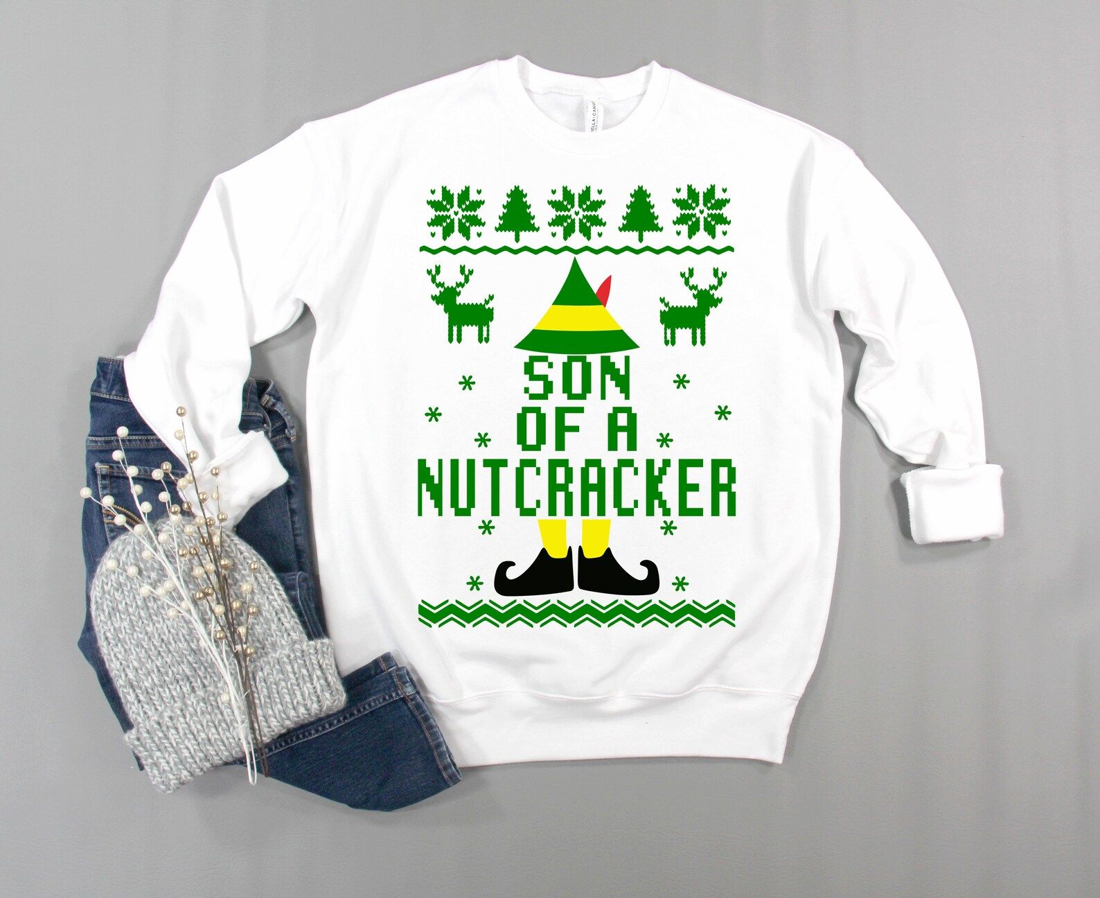 Son Of Nutcracker Christmas Ugly Sweatshirt, Ugly Christmas Sweatshirt, X-mas Sweatshirt, Ugly Sw... | Etsy (US)