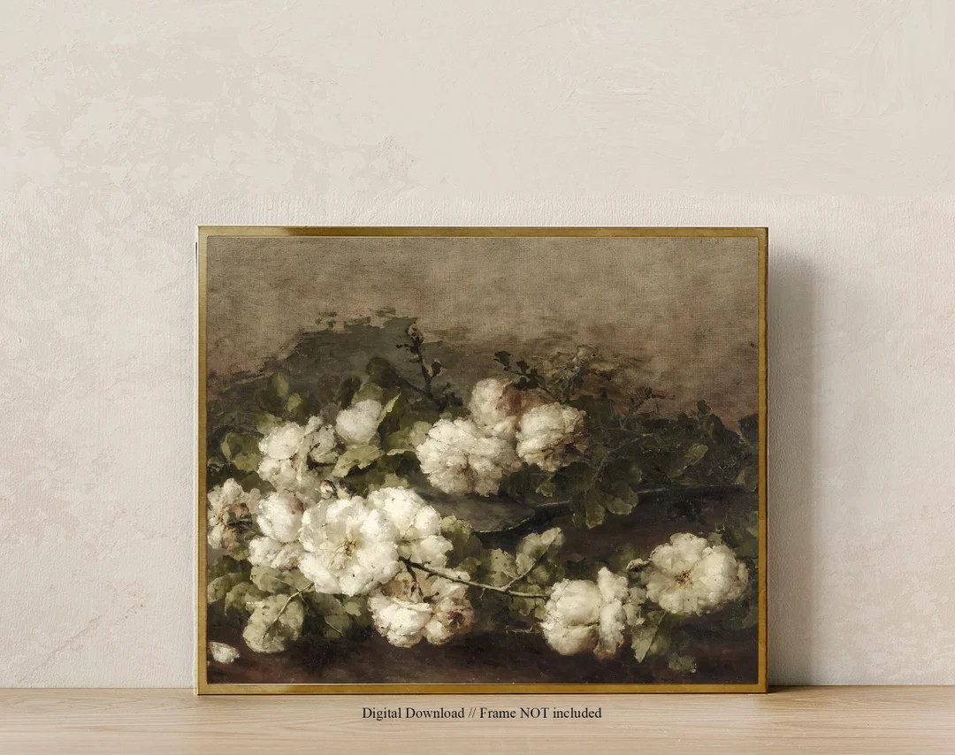 VINTAGE ART PRINT / Dark Academia Art Prints / Downloadable Art Prints / Antique Botanical Printa... | Etsy (US)