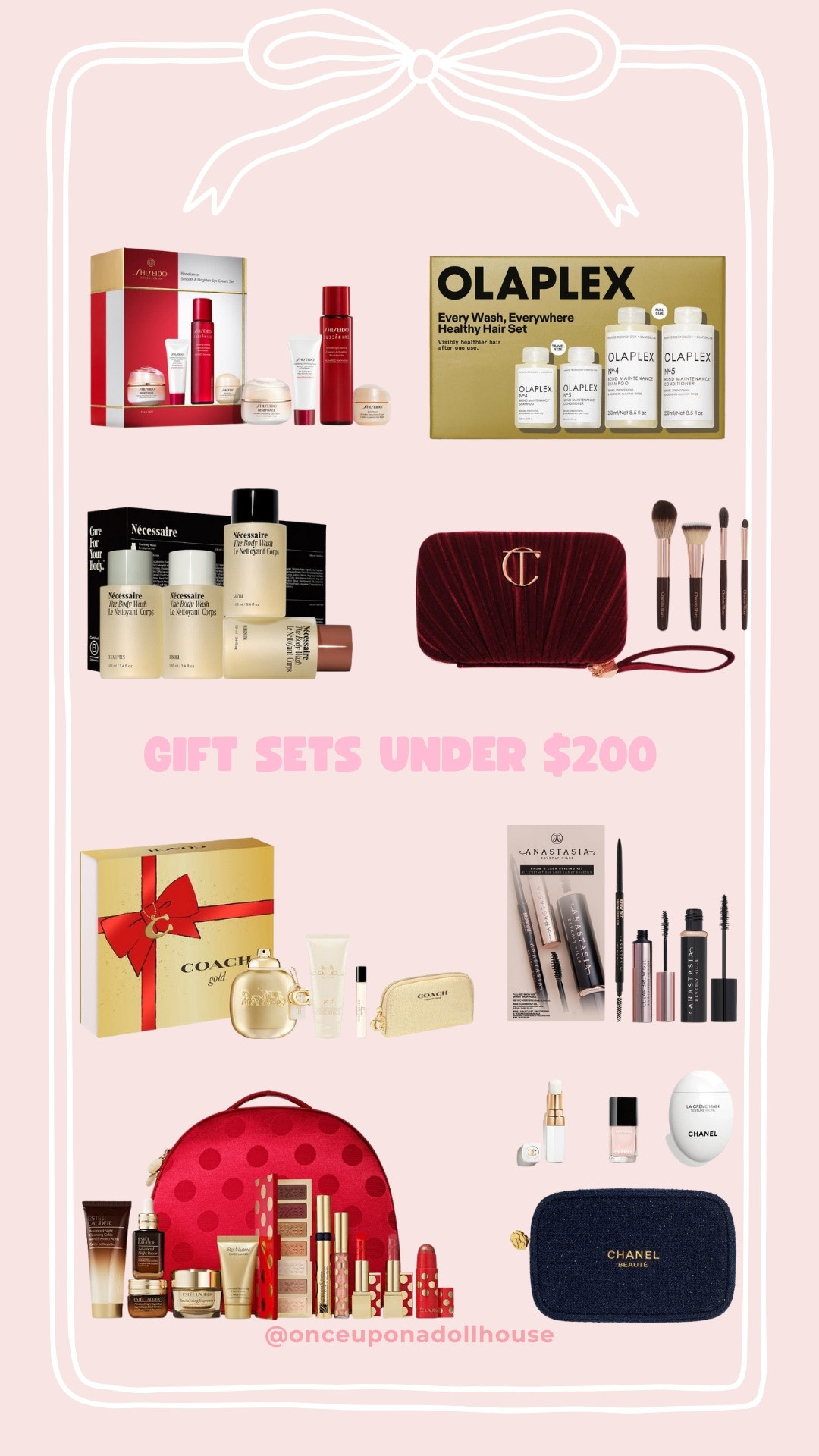 Gifts sets for her under $200!

Beauty gift sets, Chanel beauty set, Charlotte Tilbury brushes set, Olaplex, Estée Lauder, Shiseido, Coach perfume set, Necessaire, brow and lash set

#LTKGiftGuide #LTKSaleAlert #LTKCyberWeek