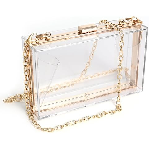 Lorbro Clear Purse for Women Stadium Approved, Clear Crossbody Bag with Zipper Closure, Transpare... | Amazon (US)