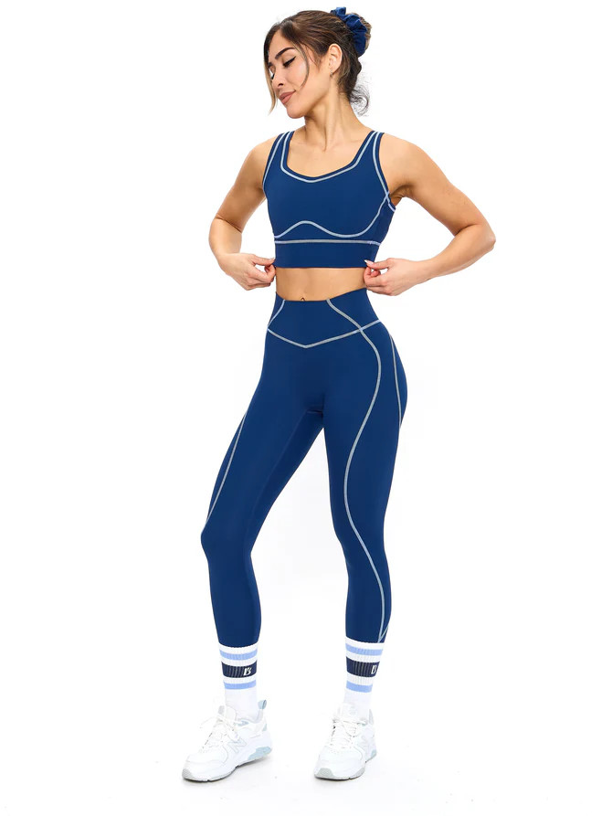 Airbrush Hourglass Legging - Indigo Shadow | Buffbunny