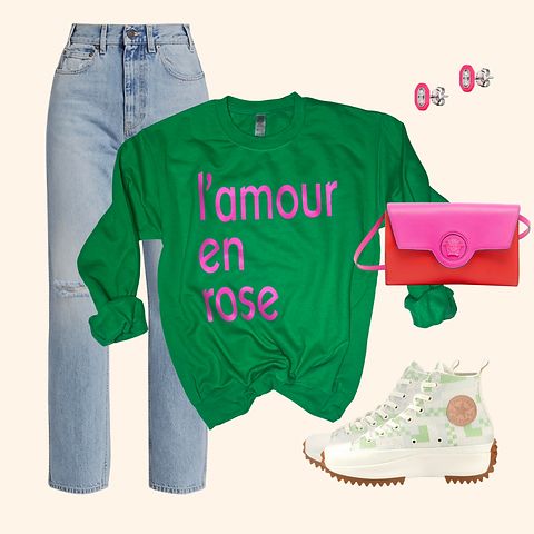 Love in Pink Sweatshirt | Sassy Queen