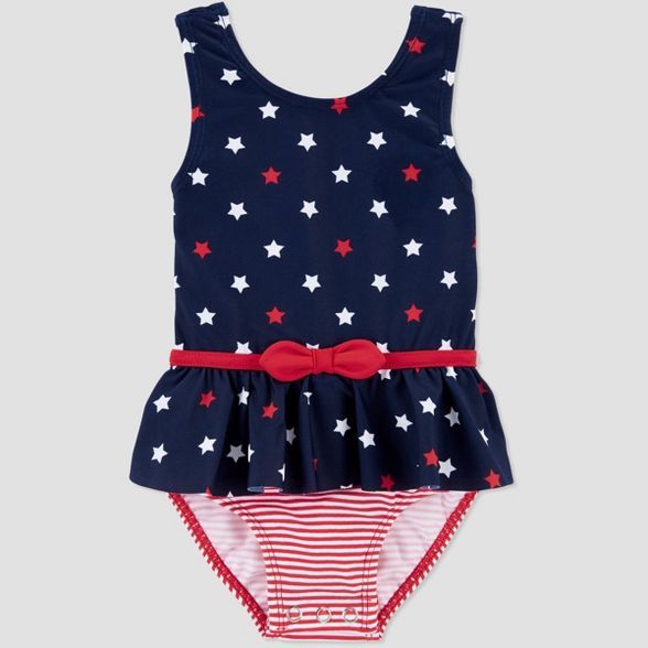 Baby Girls' Polka Dots One Piece Swimsuit - Just One You® made by carter's Dark Blue | Target