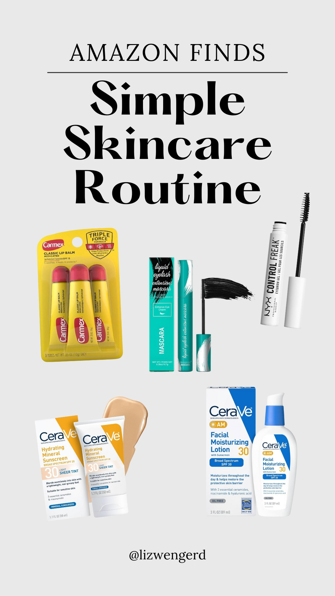 My favorite morning skincare routine!
.
.
.
.
simple skincare routine, skincare products, CeraVe skincare, simple routine, affordable skincare 

 #LTKFindsUnder100 #LTKBeauty