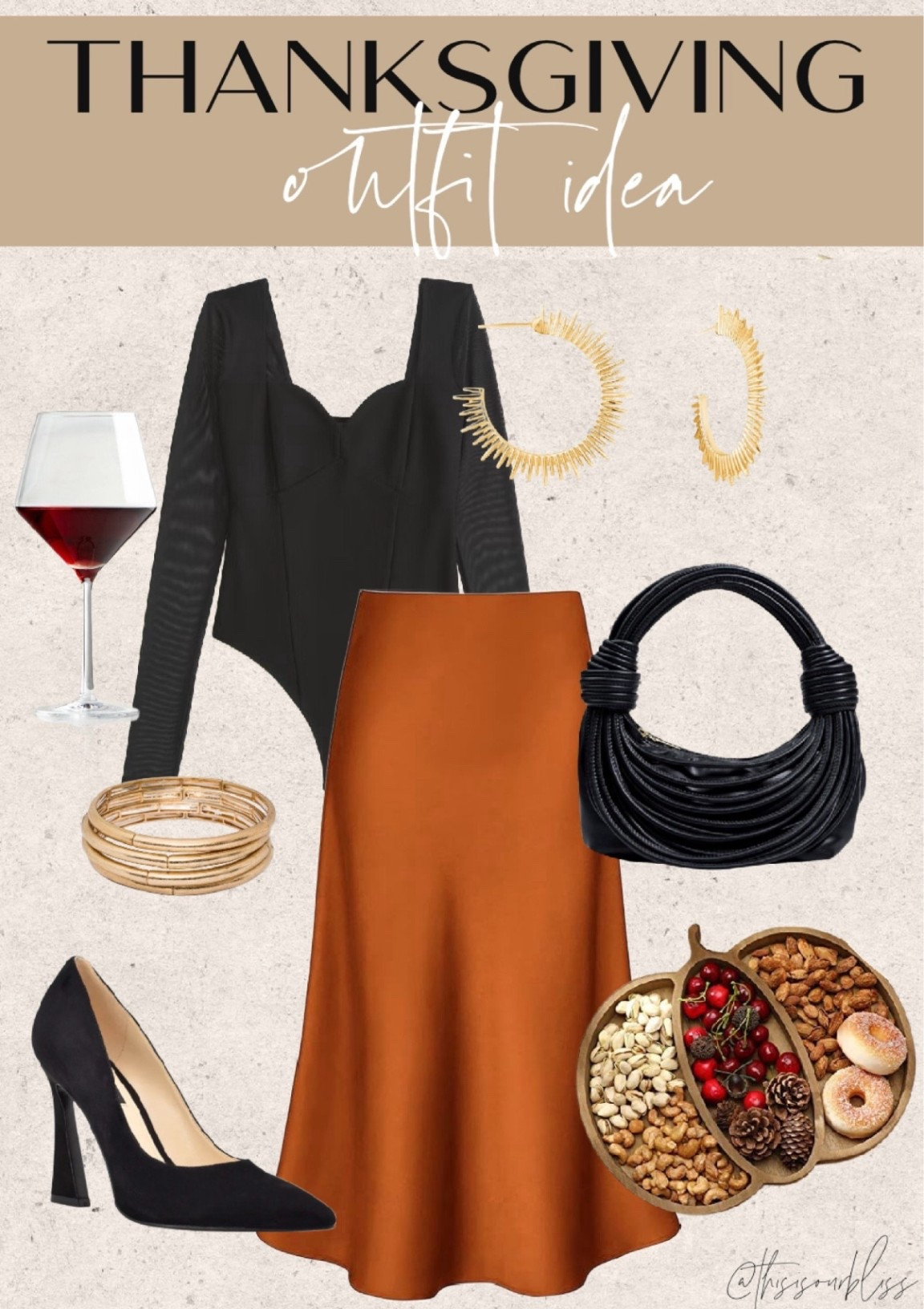 Thanksgiving Day outfit idea! 🦃

Here’s a dressy option for you! Satin skirt and a black blouse! 🖤

#LTKHoliday #LTKOver40 #LTKStyleTip